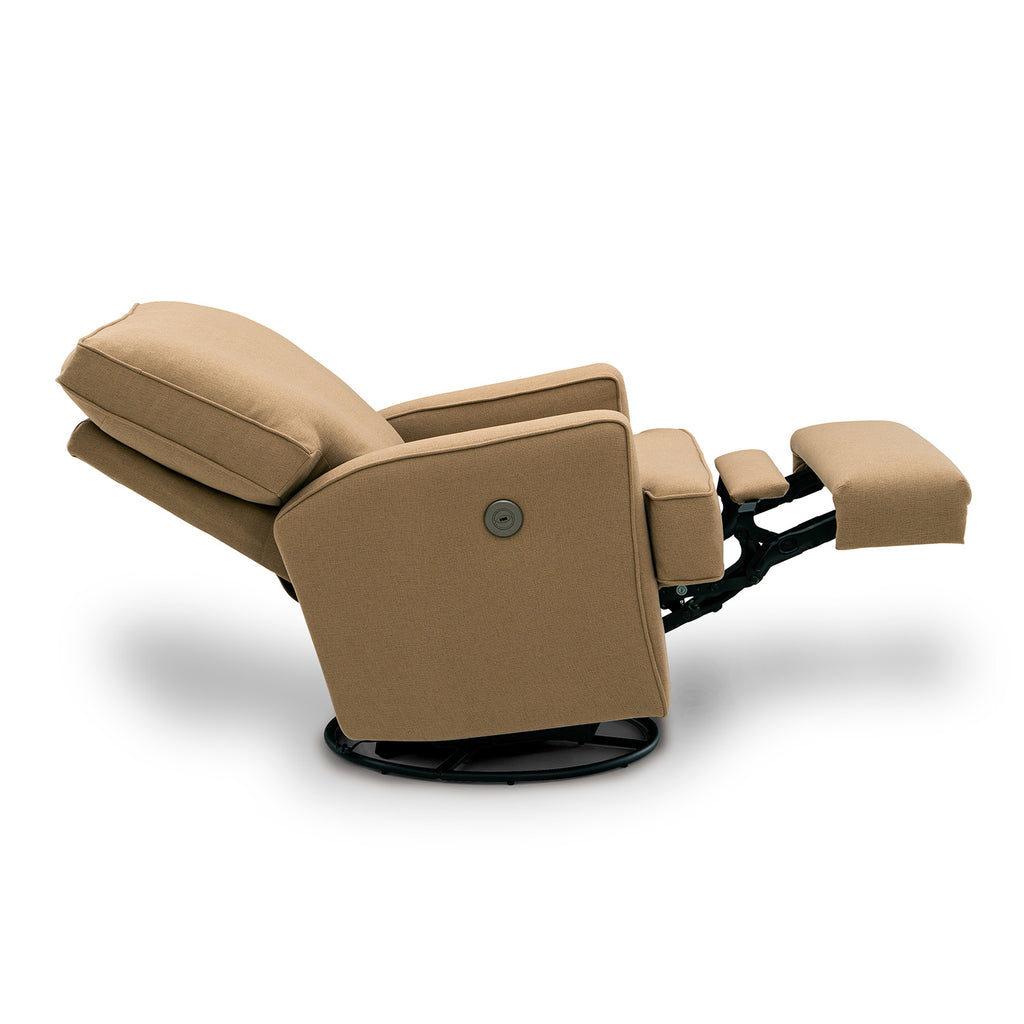Storytime by Best Chairs Kersey Power Swivel Recliner - Snow (28567) Best Chairs