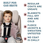 Buckle Me Baby Toastiest Car Seat Coat - Ready to Roar/Grey (24M) Buckle Me Baby