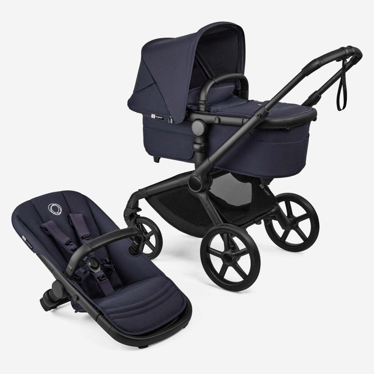 Bugaboo Fox 5 Renew - Deep Indigo Canopy/Deep Indigo Fabrics/Black Chassis Bugaboo