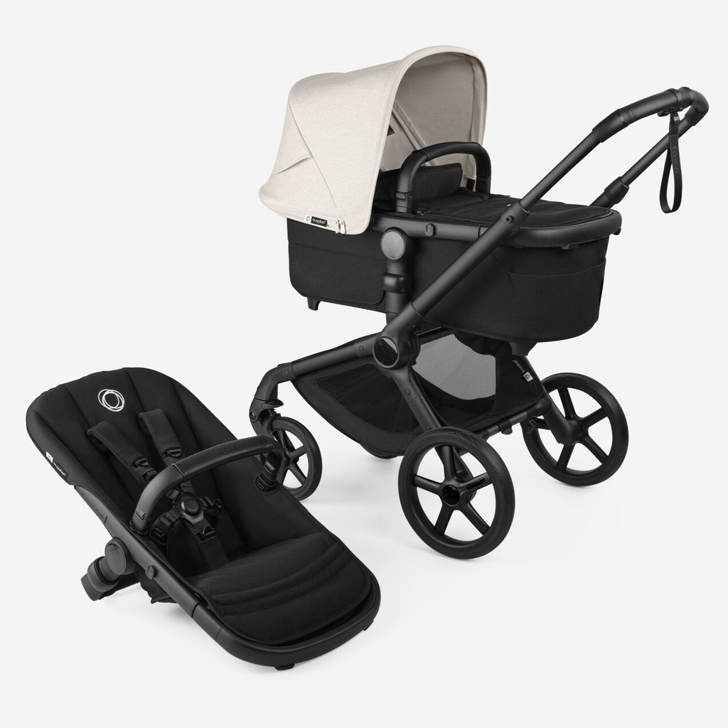 Bugaboo Fox 5 Renew - Misty White Canopy/Heritage Black Fabric/Black Chassis Bugaboo