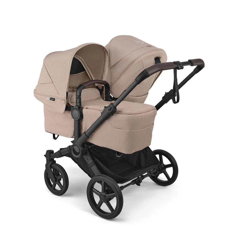 Bugaboo Donkey 6 Double Stroller - Black/Desert Taupe Melange/Desert Taupe Melange Bugaboo