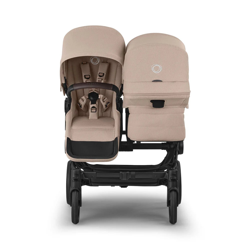 Bugaboo Donkey 6 Double Stroller - Black/Desert Taupe Melange/Desert Taupe Melange Bugaboo