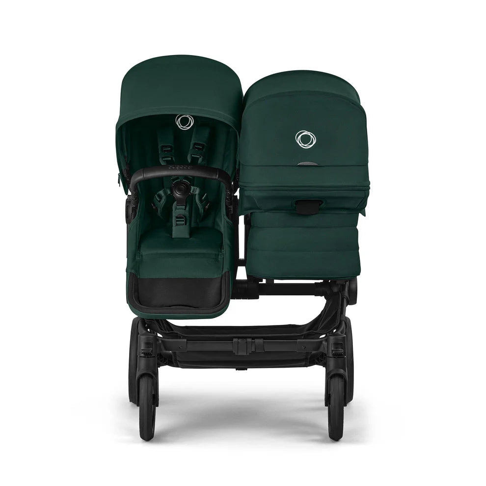 Bugaboo Donkey 6 Double Stroller - Black/Fern Green/Fern Green Bugaboo