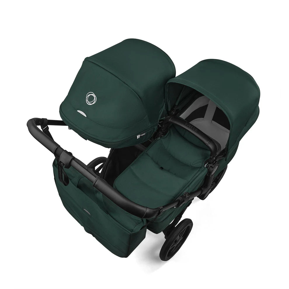Bugaboo Donkey 6 Double Stroller - Black/Fern Green/Fern Green Bugaboo