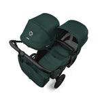 Bugaboo Donkey 6 Double Stroller - Black/Fern Green/Fern Green Bugaboo