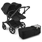 Bugaboo Donkey 6 Double Stroller - Black/Heritage Black/Heritage Black Bugaboo