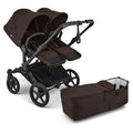 Bugaboo Donkey 6 Double Stroller -Black/Cocoa Brown/Cocoa Brown Bugaboo