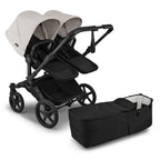 Bugaboo Donkey 6 Double Stroller - Black/Heritage Black/Misty White Bugaboo
