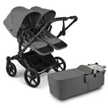 Bugaboo Donkey 6 Double Stroller - Black/Moon Grey/Moon Grey Bugaboo