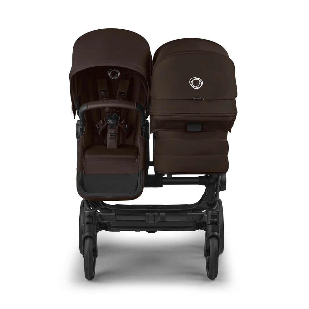 Bugaboo Donkey 6 Double Stroller -Black/Cocoa Brown/Cocoa Brown Bugaboo