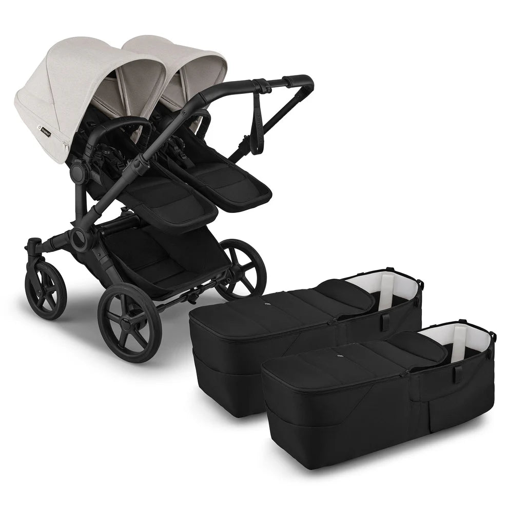 Bugaboo Donkey 6 Twin Stroller - Black/Heritage Black/Misty White Bugaboo