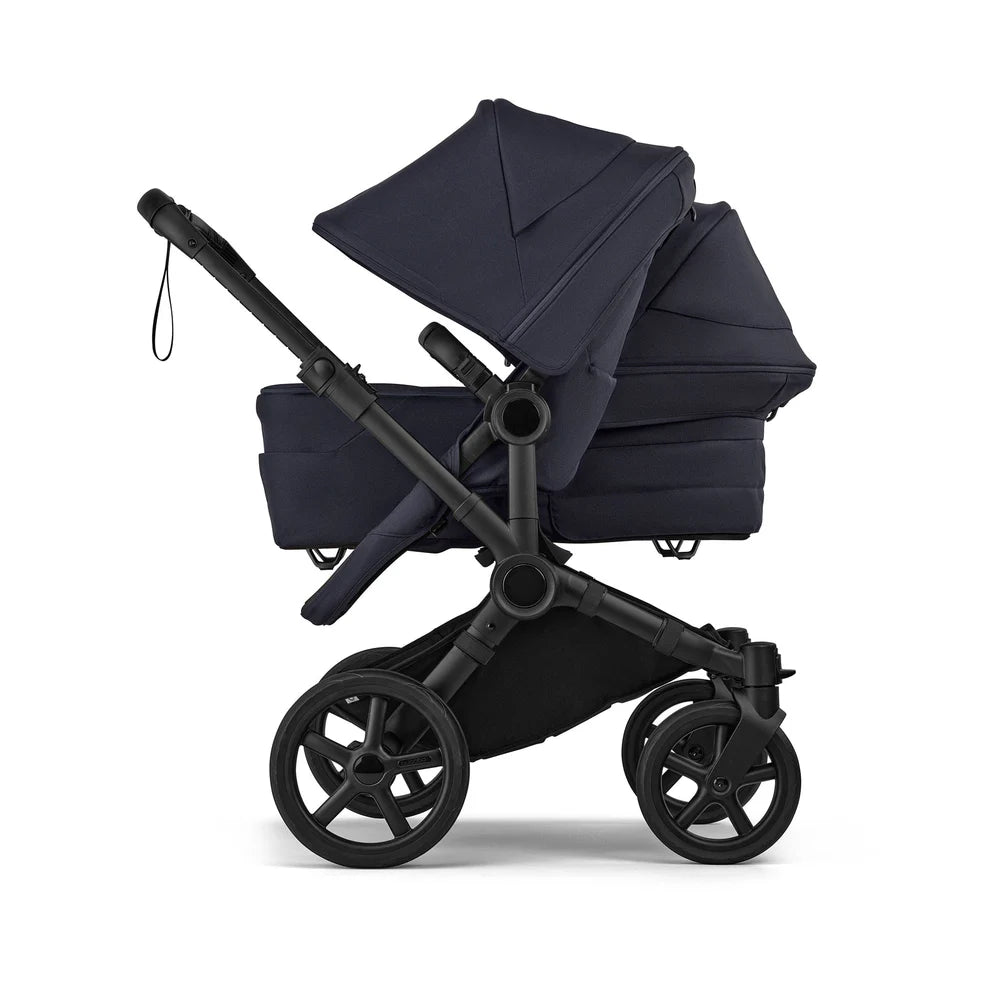 Bugaboo Donkey 6 Double Stroller - Black/Deep Indigo/Deep Indigo Bugaboo