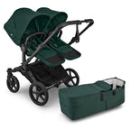 Bugaboo Donkey 6 Double Stroller - Black/Fern Green/Fern Green Bugaboo