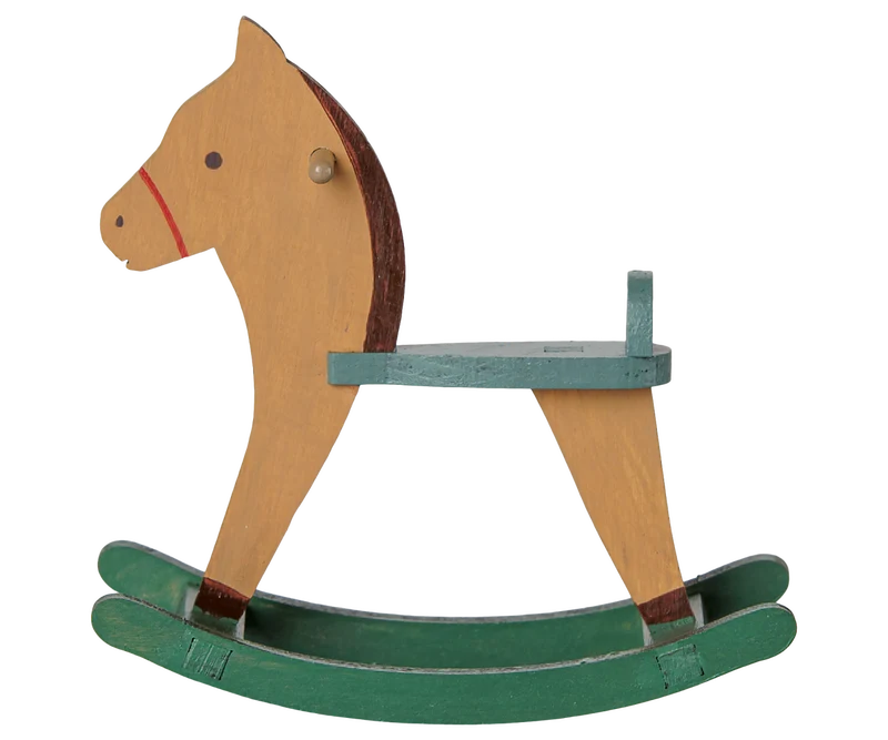 Maileg Rocking horse, Mouse - Light Brown Maileg