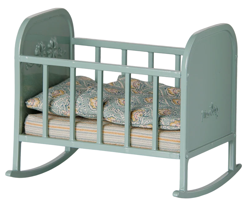 Maileg Cradle, My - Blue Mint Maileg