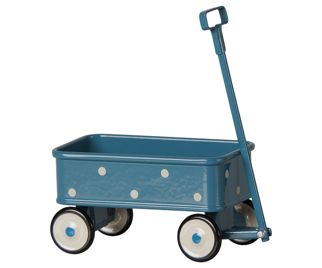 Maileg Wagon, Mouse - Blue Maileg