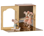 Maileg Ballet Mice in Dance Studio, Little Sister and Brother Maileg