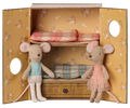 Maileg Ballet Mice in Dance Studio, Little Sister and Brother Maileg
