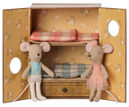 Maileg Ballet Mice in Dance Studio, Little Sister and Brother Maileg