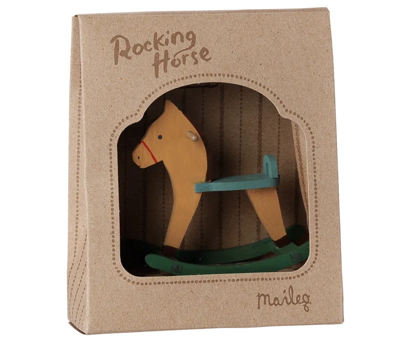 Maileg Rocking horse, Mouse - Light Brown Maileg