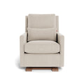 Monte Como Glider - Dune Heathered Fabric with Walnut Base Monte