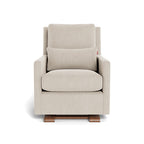 Monte Como Glider - Dune Heathered Fabric with Walnut Base Monte
