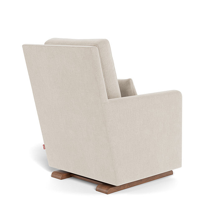Monte Como Glider - Dune Heathered Fabric with Walnut Base Monte