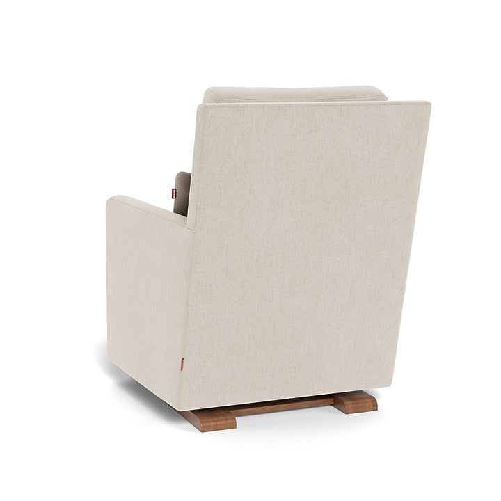 Monte Como Glider - Dune Heathered Fabric with Walnut Base Monte