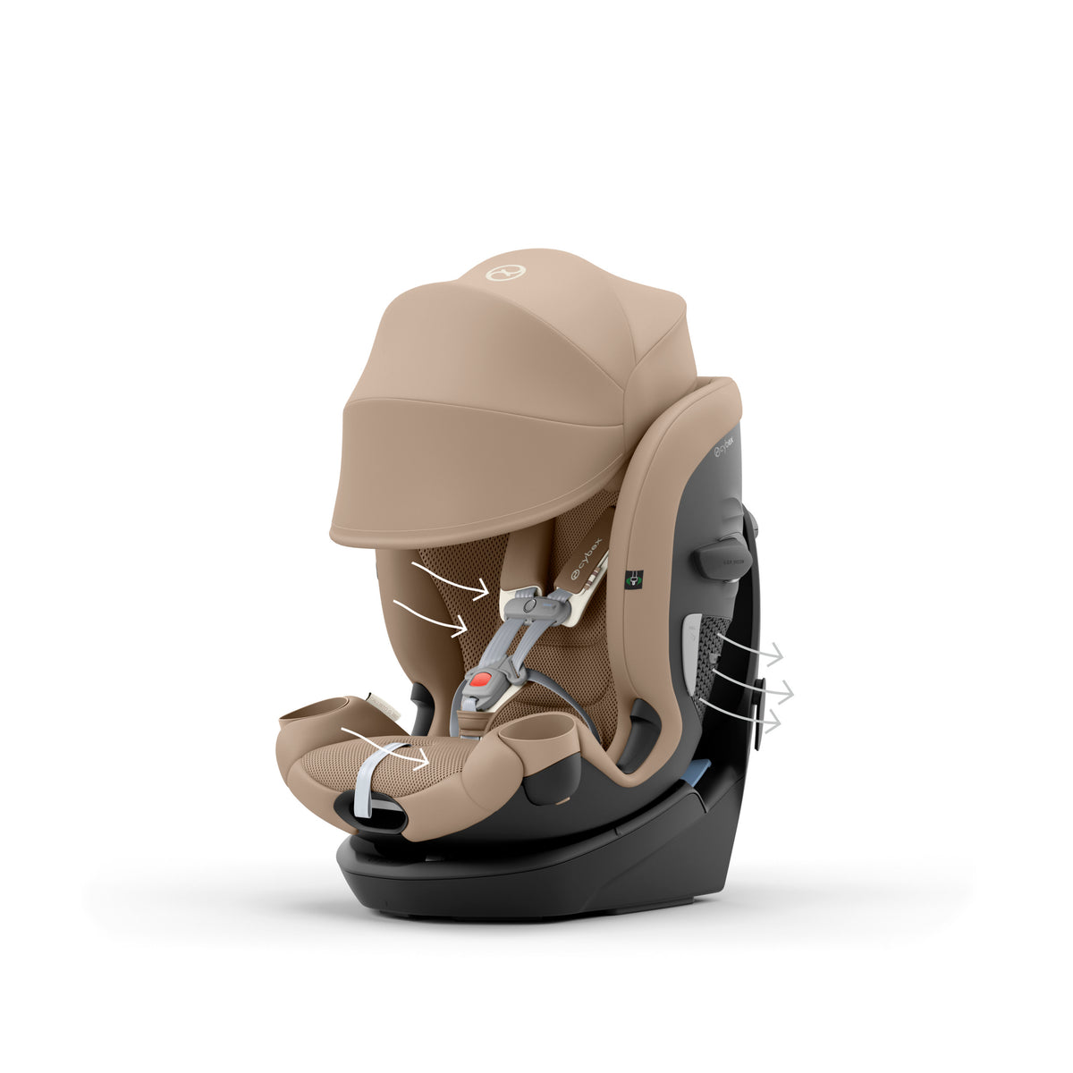 Cybex Callisto G 360° Rotating All-in-One Convertible Car Seat - Almond Beige Cybex