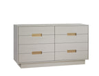Natart Juvenile Como 8 Drawer Double Dresser 52" - Dove Natart