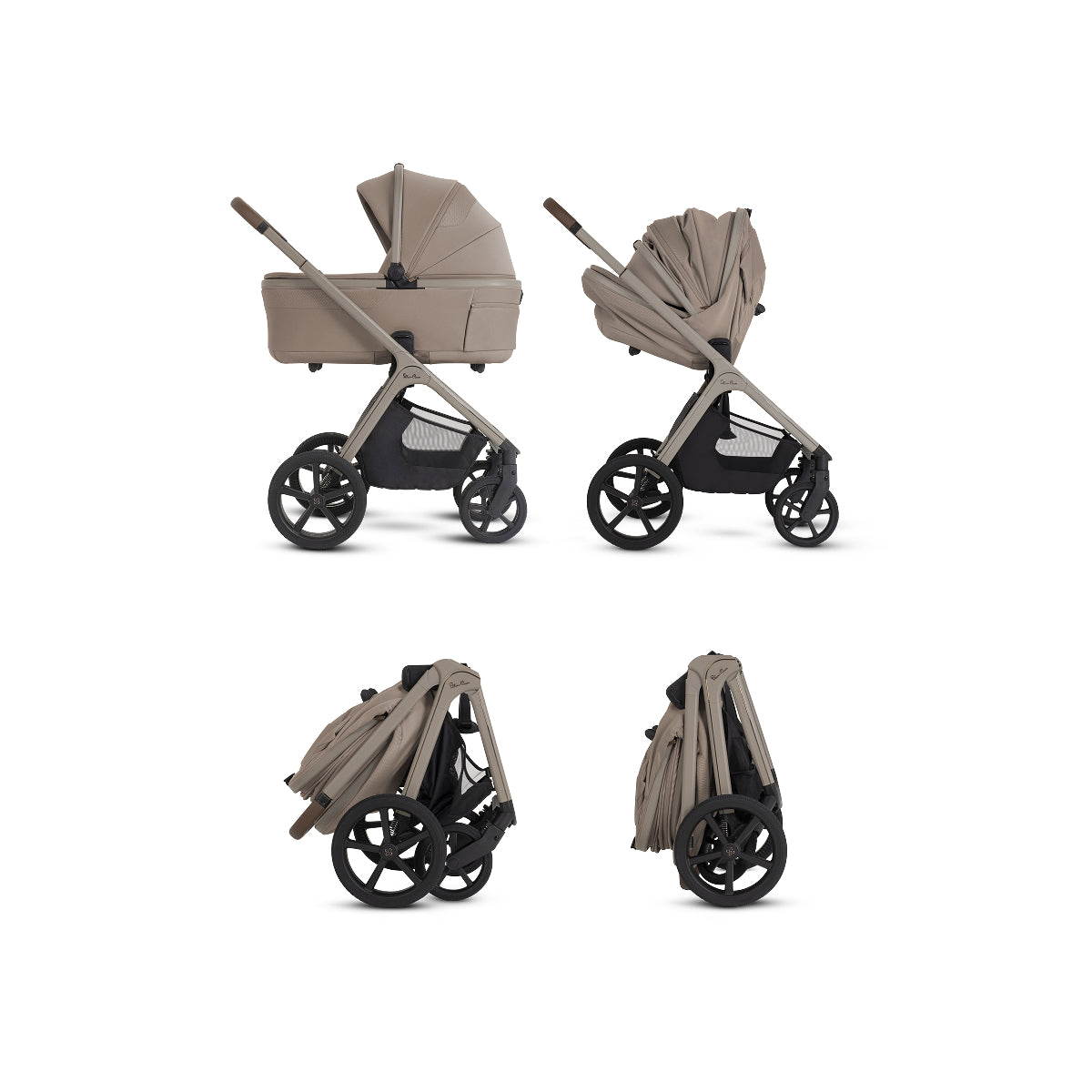 Silver Cross Cove 2 Compact Bassinet - Champagne Silver Cross