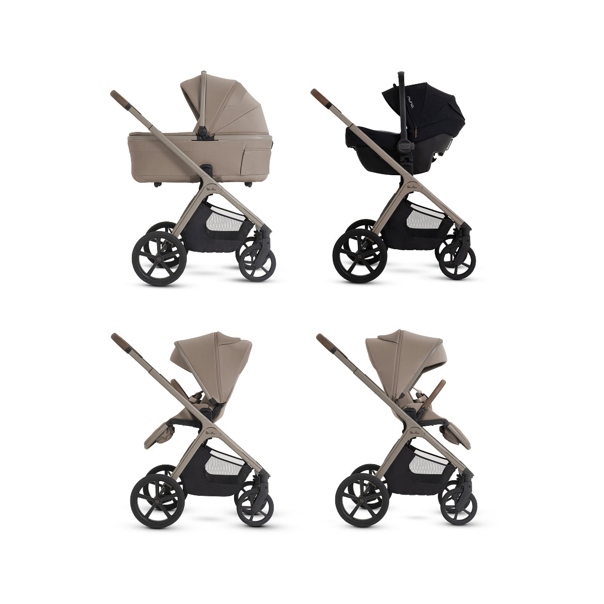 Silver Cross Cove 2 Compact Bassinet - Champagne Silver Cross