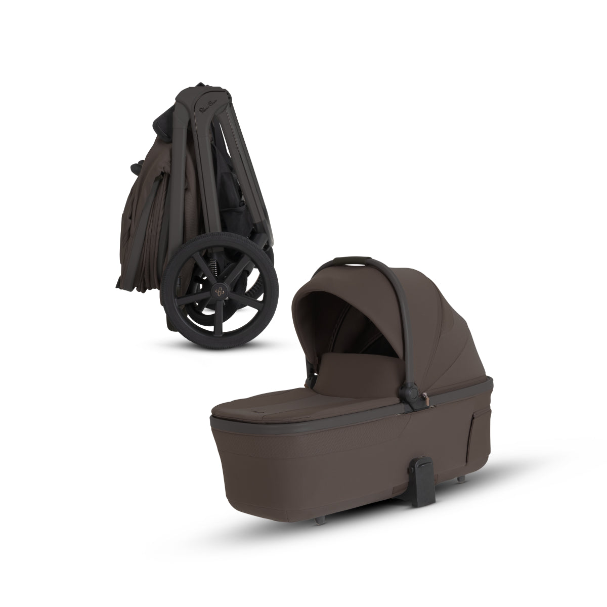 Silver Cross Cove 2 Compact Bassinet - Chocolate Silver Cross
