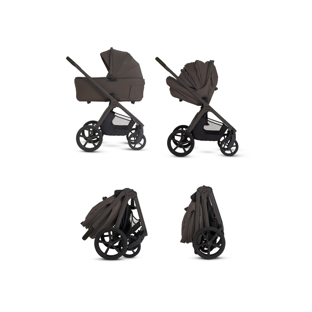Silver Cross Cove 2 Compact Bassinet - Chocolate Silver Cross