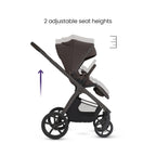 Silver Cross Cove 2 Full-Size All-Terrain Stroller - Chocolate Silver Cross