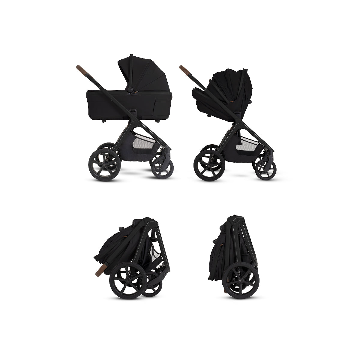 Silver Cross Cove 2 Compact Bassinet - Onyx Silver Cross