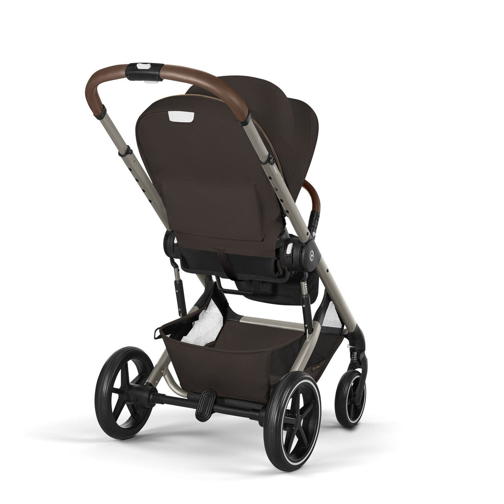Cybex Balios S Lux Stroller - Chocolate Brown (Taupe Frame) Cybex