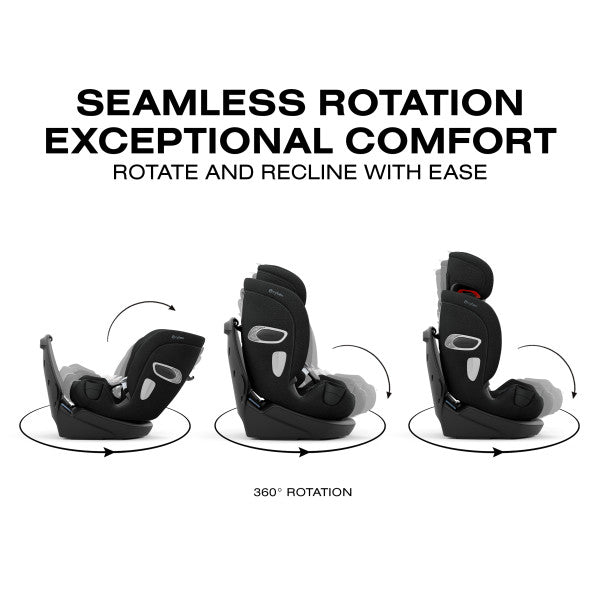 Cybex Callisto T 360 Rotating All-in-One Convertible Car Seat - Sepia Black Cybex