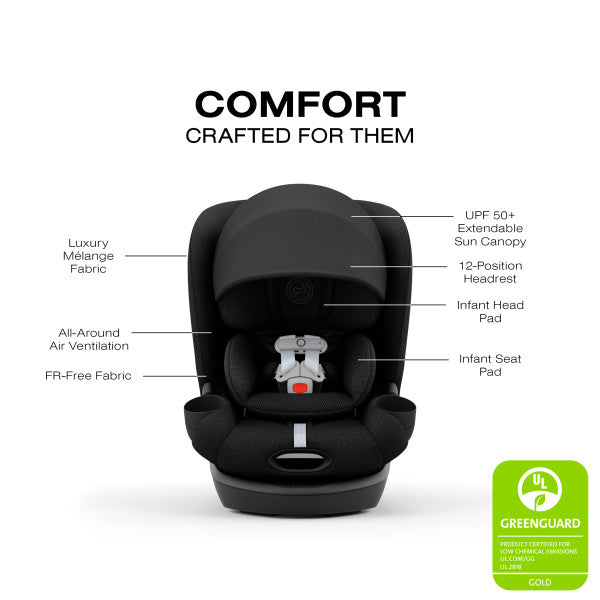 Cybex Callisto T 360 Rotating All-in-One Convertible Car Seat - Sepia Black Cybex