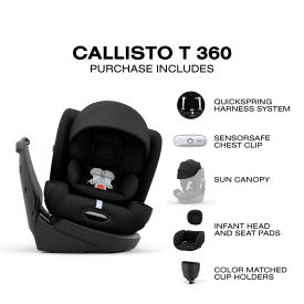 Cybex Callisto T 360 Rotating All-in-One Convertible Car Seat - Off White Cybex
