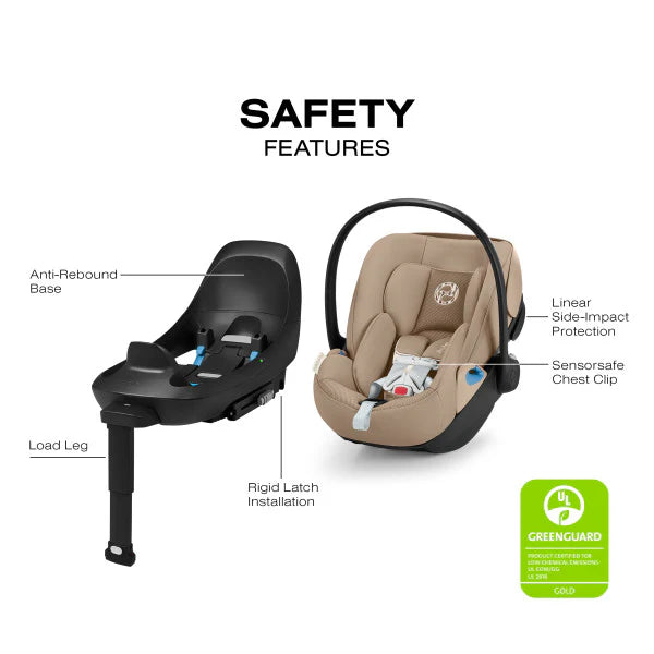 CYBEX Cloud G Pro Comfort Extend Infant Car Seat - Almond Beige Cybex