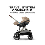 CYBEX Cloud G Pro Comfort Extend Infant Car Seat - Almond Beige Cybex