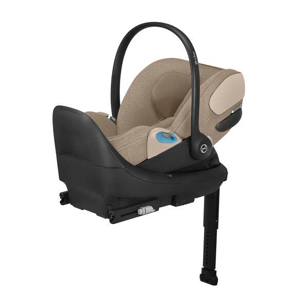 CYBEX Cloud T Comfort Extend Infant Car Seat with SensorSafe - Cozy Beige Cybex