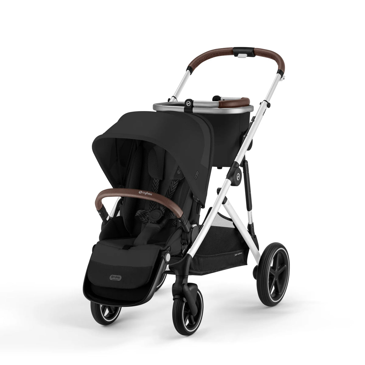 Cybex Gazelle S Stroller - Silver Frame/Moon Black Cybex