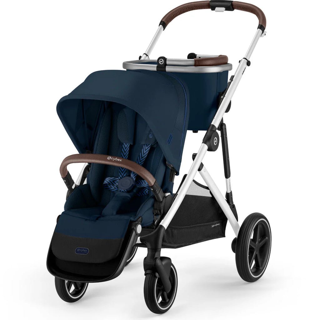 Cybex Gazelle S Stroller - Silver Frame/Ocean Blue Cybex