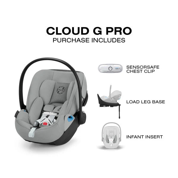 CYBEX Cloud G Pro Comfort Extend Infant Car Seat - Stone Grey Cybex
