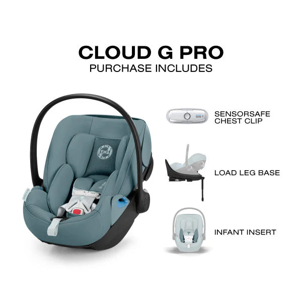 CYBEX Cloud G Pro Comfort Extend Infant Car Seat - Stormy Blue Cybex