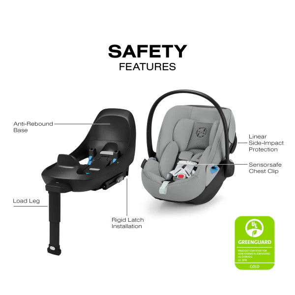 CYBEX Cloud G Pro Comfort Extend Infant Car Seat - Stone Grey Cybex