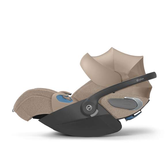 CYBEX Cloud T Comfort Extend Infant Car Seat with SensorSafe - Cozy Beige Cybex