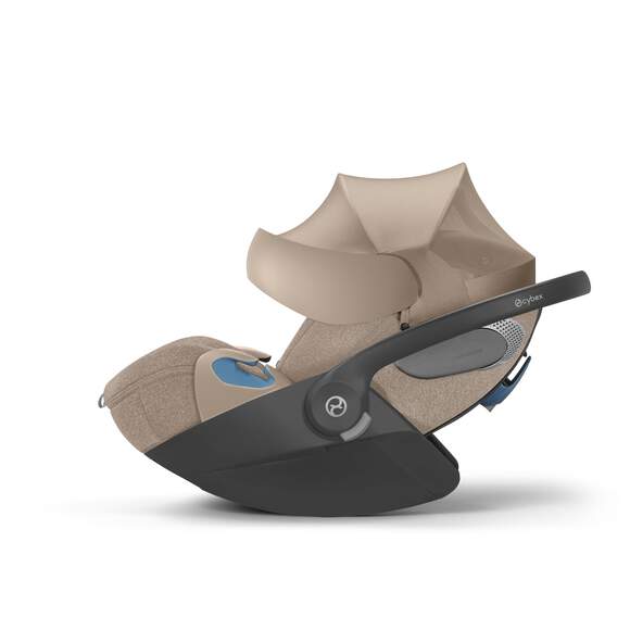 CYBEX Cloud T Comfort Extend Infant Car Seat with SensorSafe - Cozy Beige Cybex